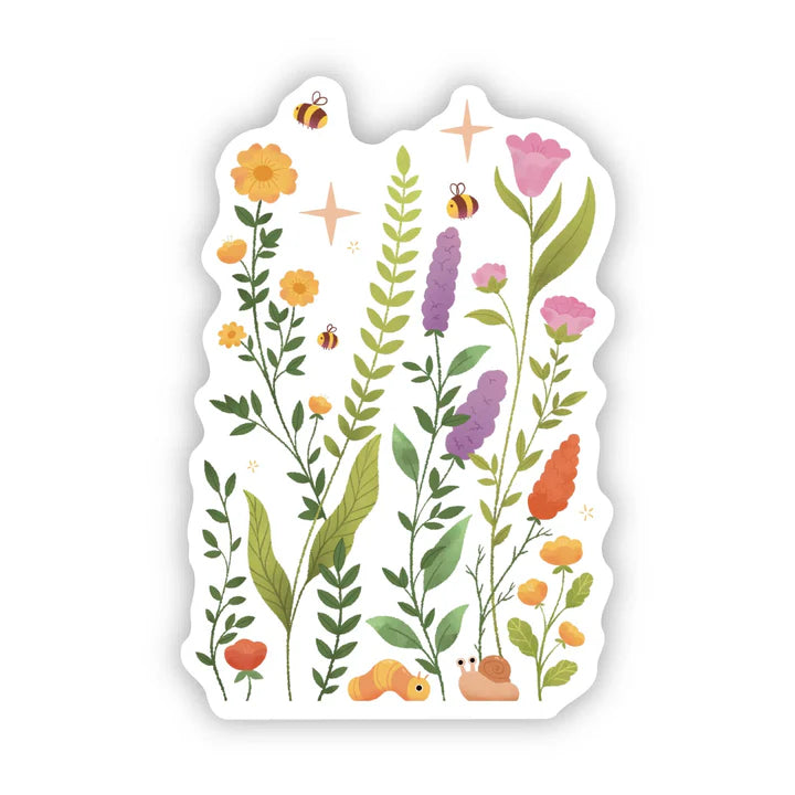 Sticker - Wildflowers & Bees