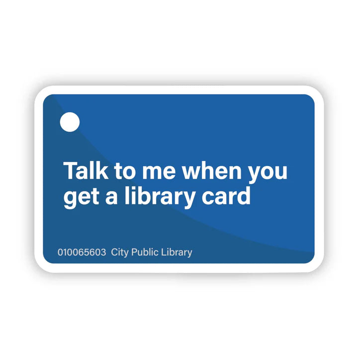 Sticker - Library Card