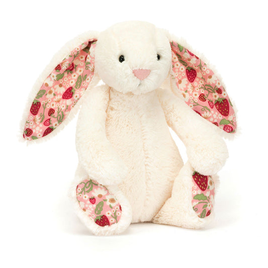 Jellycat - Bashful Bunny Small - Cream Blossom Berry