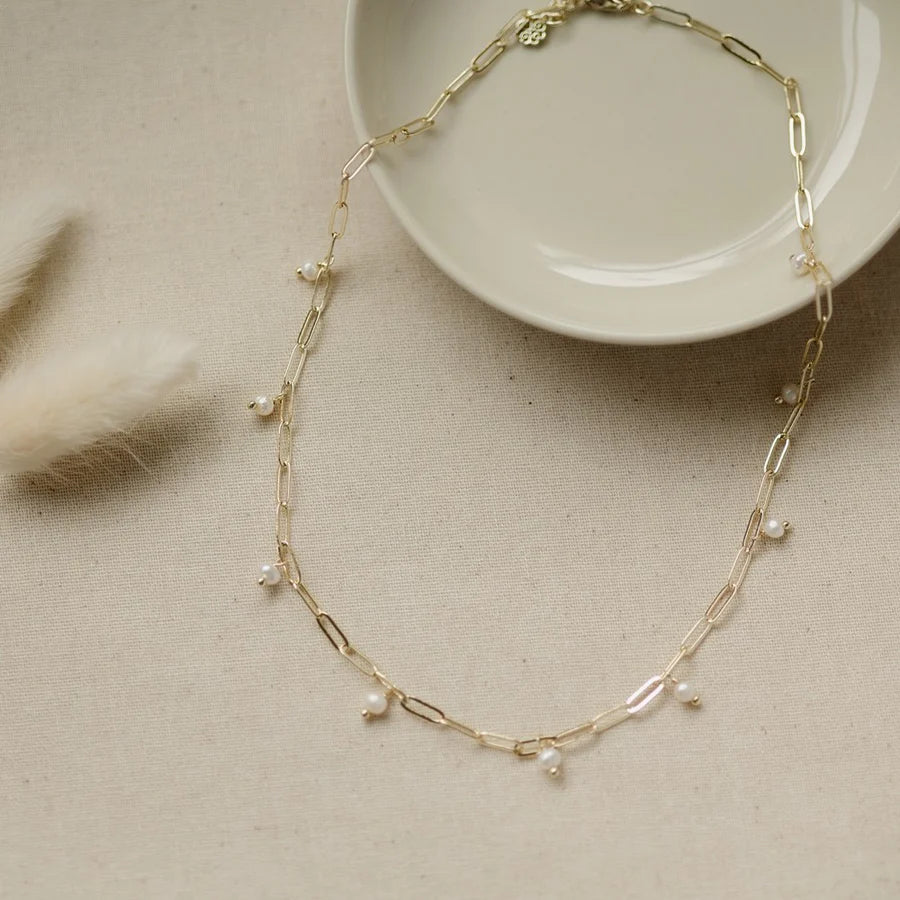 Necklace - Beatrice Pearl - Gold