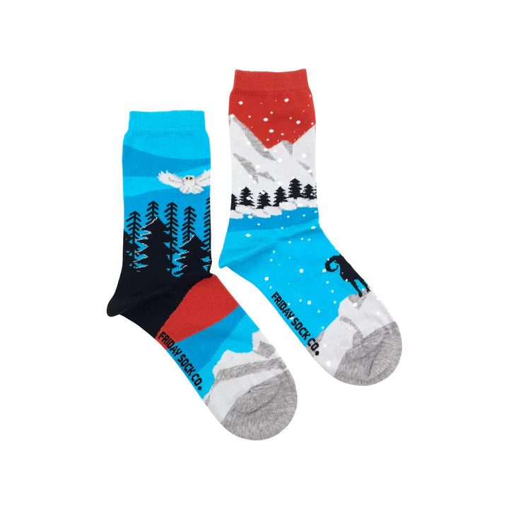 Socks - Small - Rocky Mountains Canadian Landscape