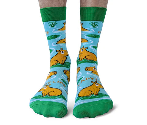 Socks - Large Crew - Capy Life