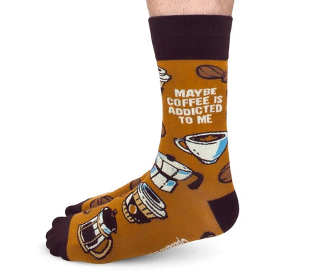 Socks - Large Crew - Coffee Addict