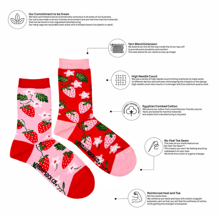 Socks - Small - Strawberry