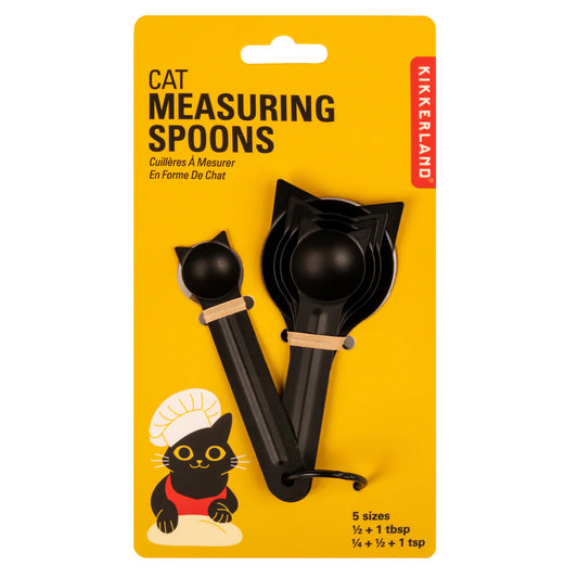 Measuring Spoons - Stainless Steel - Black Cats