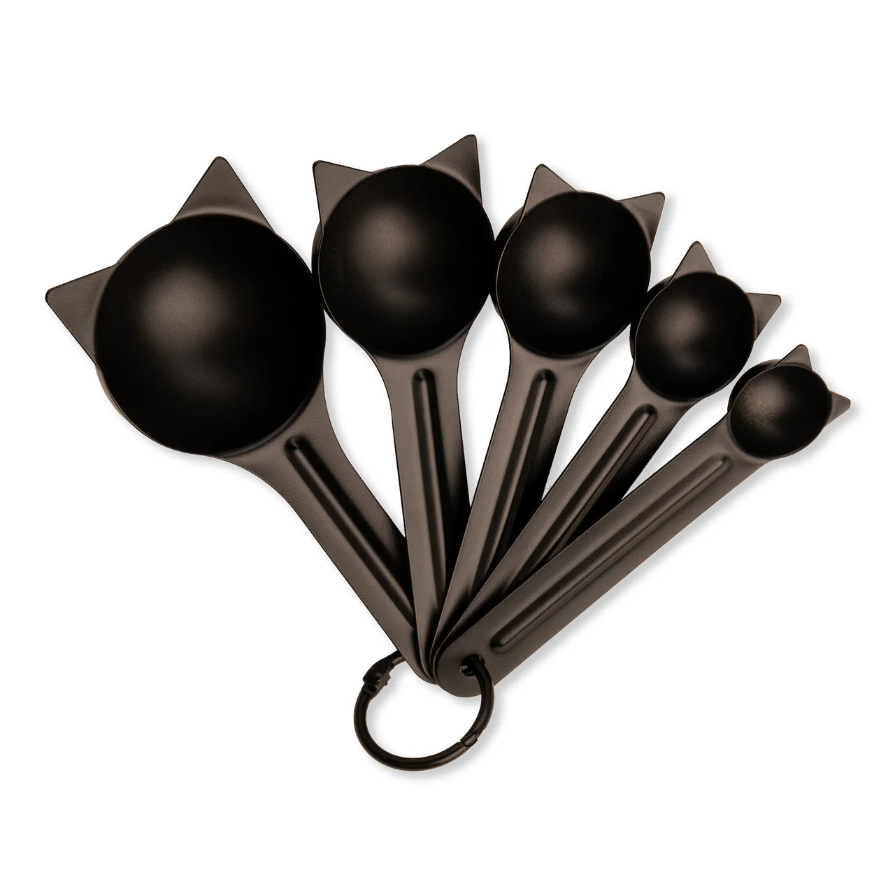 Measuring Spoons - Stainless Steel - Black Cats