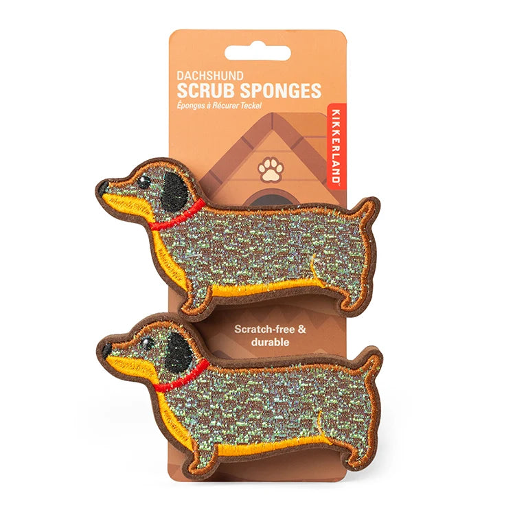 Cleaning Sponge - Dachshund - Set of 2