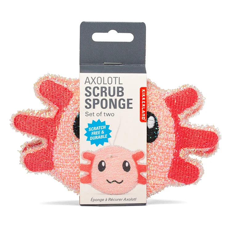 Cleaning Sponge - Axolotl - Set of 2