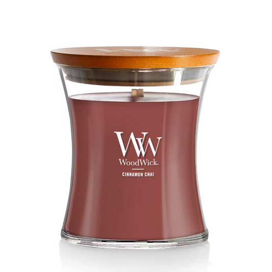 WoodWick Candle - Cinnamon Chai - Medium