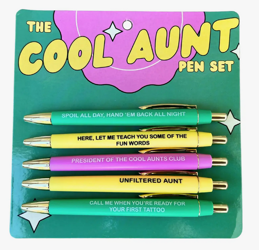 Pen Set - Cool Aunt - Set of 5
