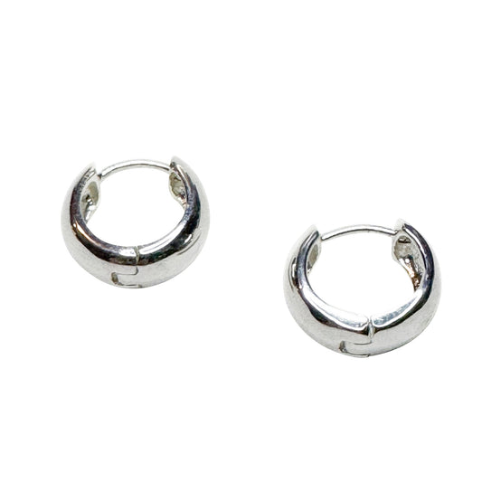Hoop Earrings - Lola 0.5 Inch - Silver