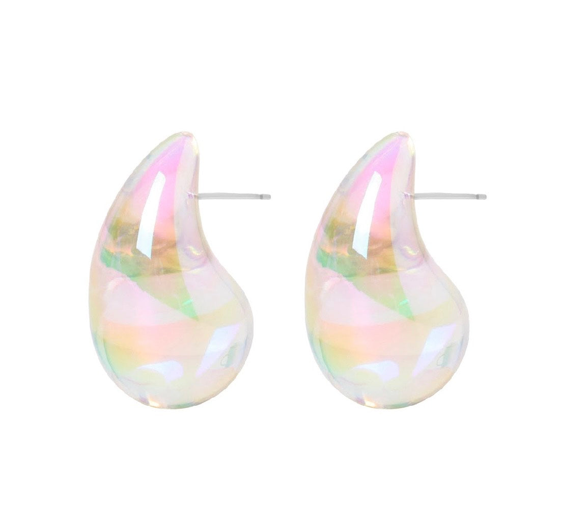 Earrings - Celine Resin Teardrops