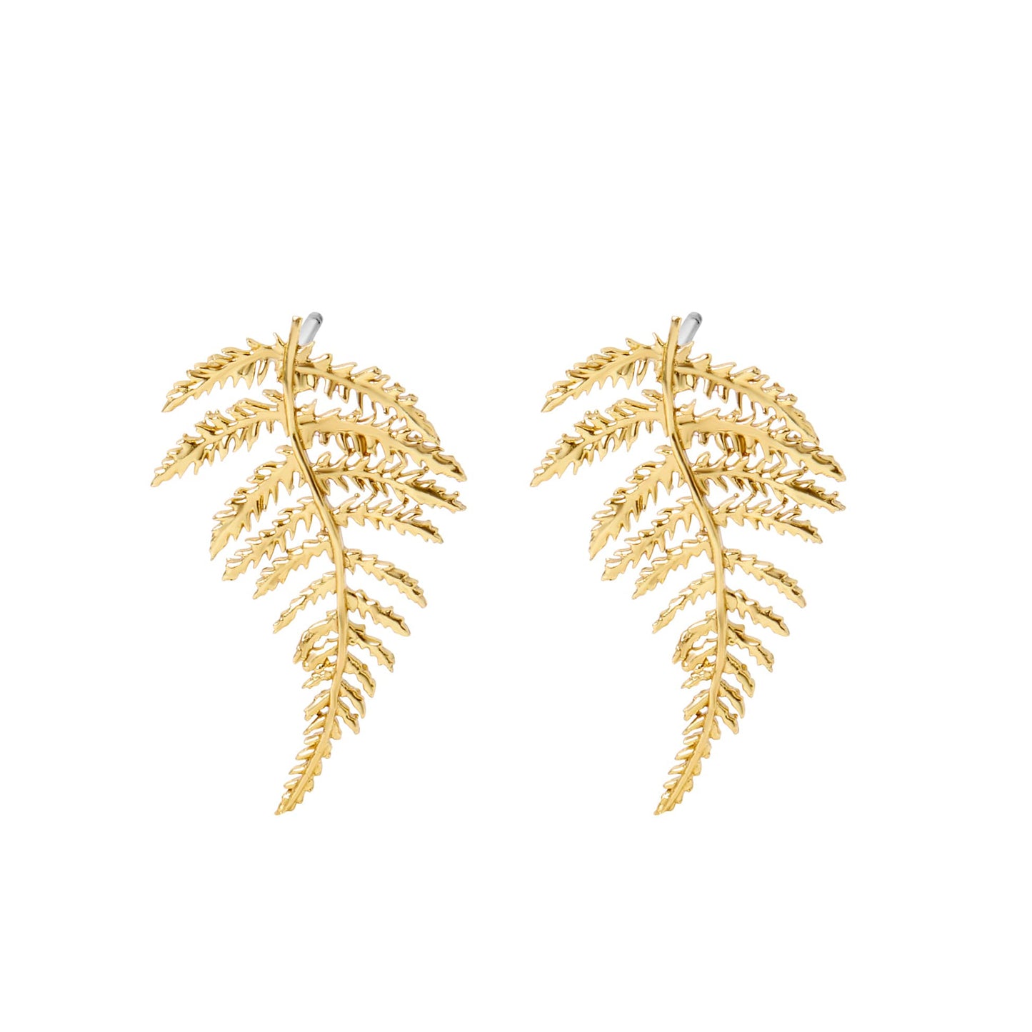 Stud Earrings - Isolde Fern - Gold
