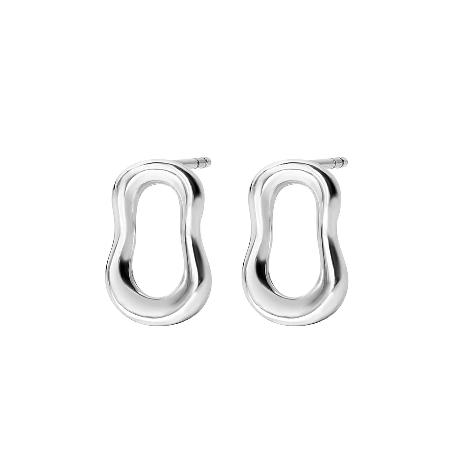 Stud Earrings - Roma - Silver
