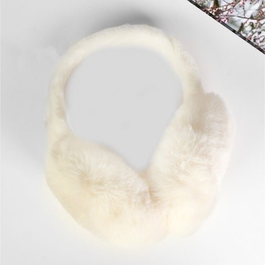 Ear Muffs - Plush - Cream