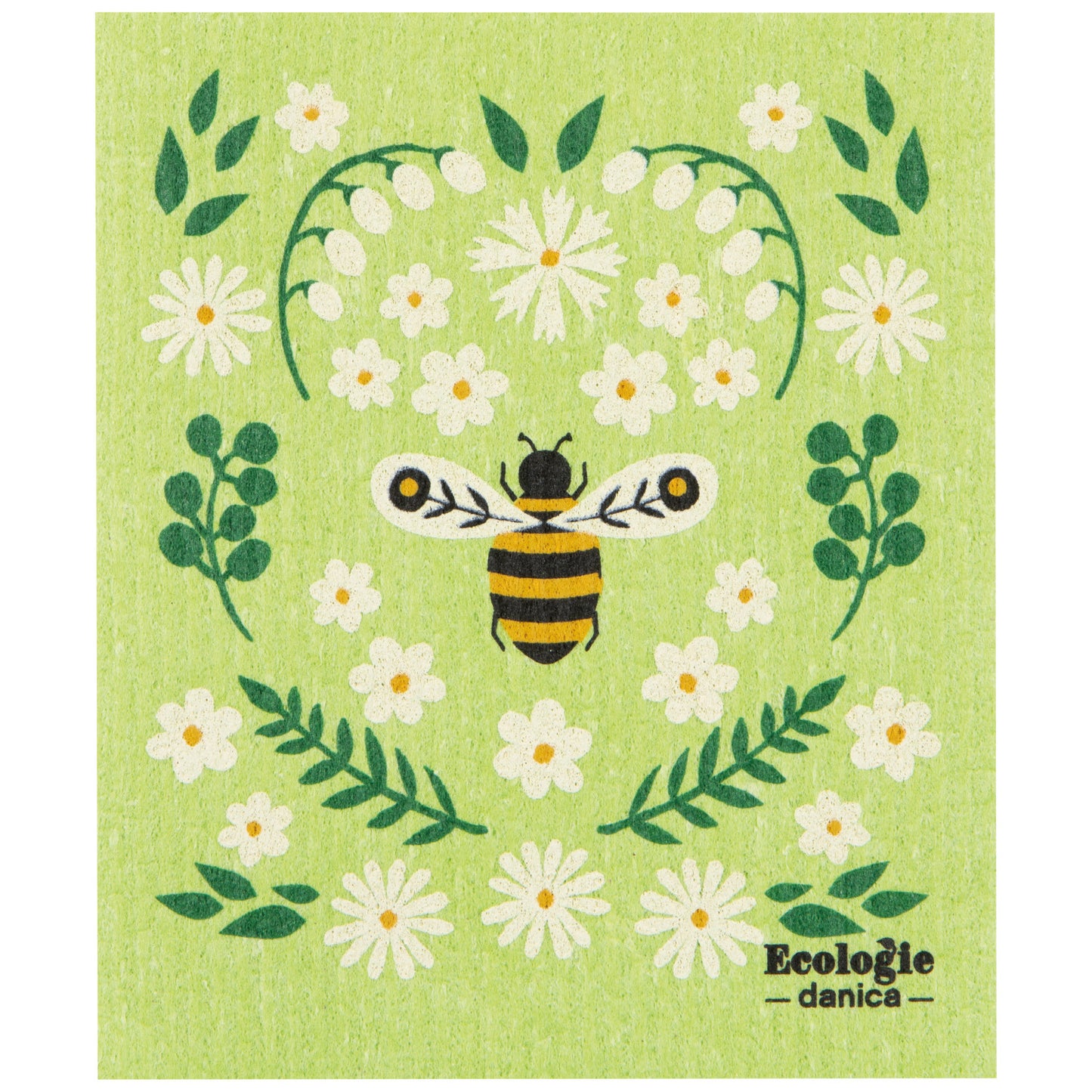 Swedish Dishcloth -  Bee Garden