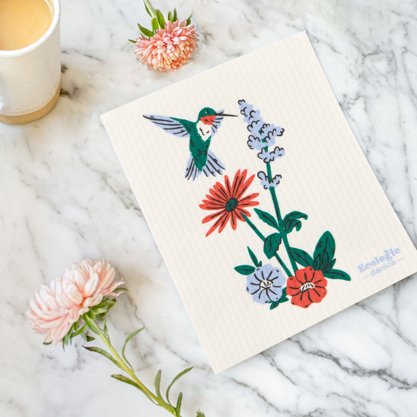 Swedish Dishcloth -  Hummingbird