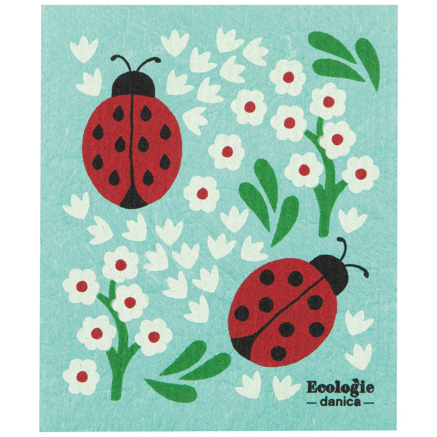 Swedish Dishcloth -  Ladybugs
