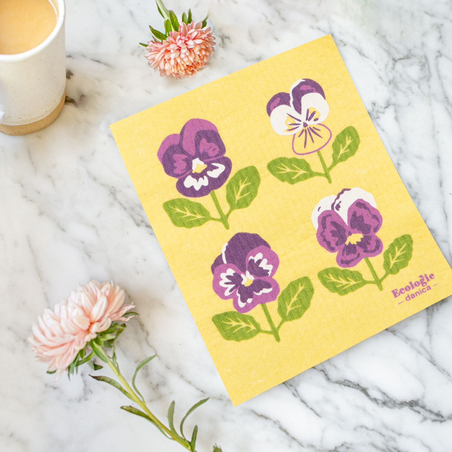 Swedish Dishcloth -  Pansy