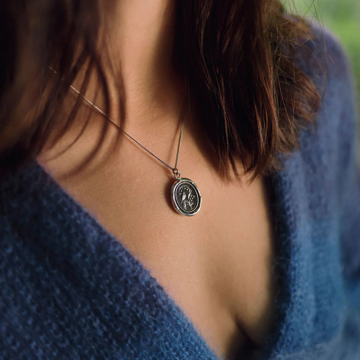 Pyrrha Talisman Necklace - Return To Happiness - Silver