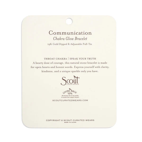 Bracelet - Chakra Glow - Communication