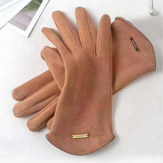 Gloves - Suede - Taupe