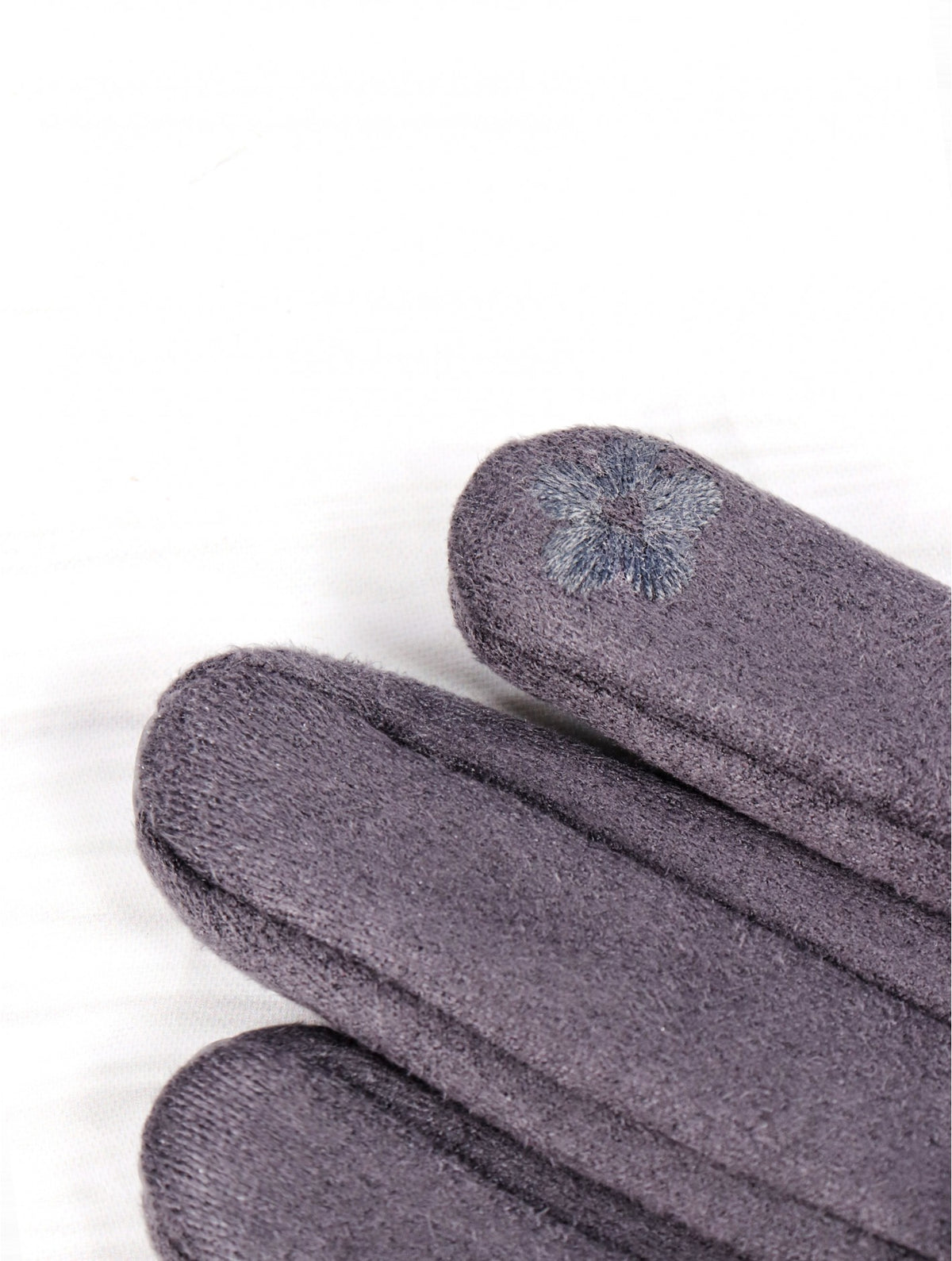 Gloves - Button - Burgundy