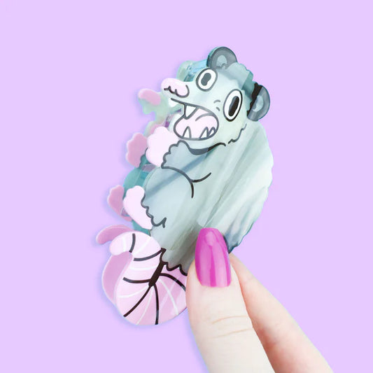 Hair Claw - Acetate - Possum