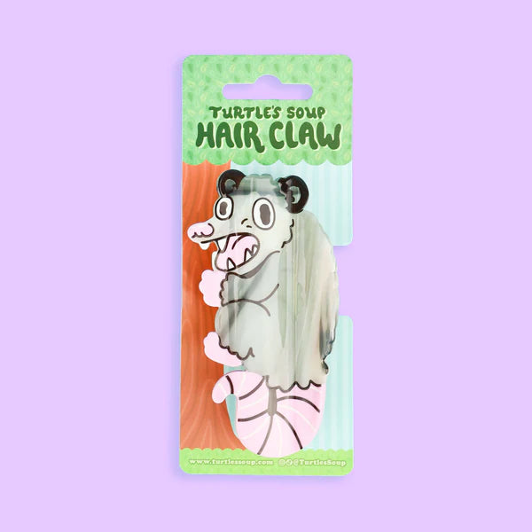 Hair Claw - Acetate - Possum