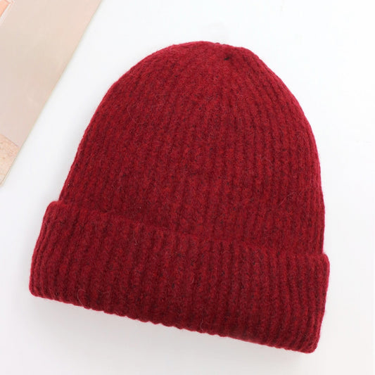Hat - Knitted - Burgundy
