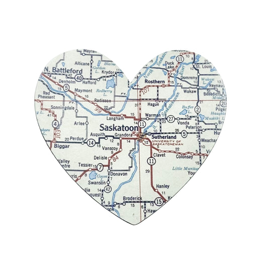 Magnet - Heart Map - Saskatoon