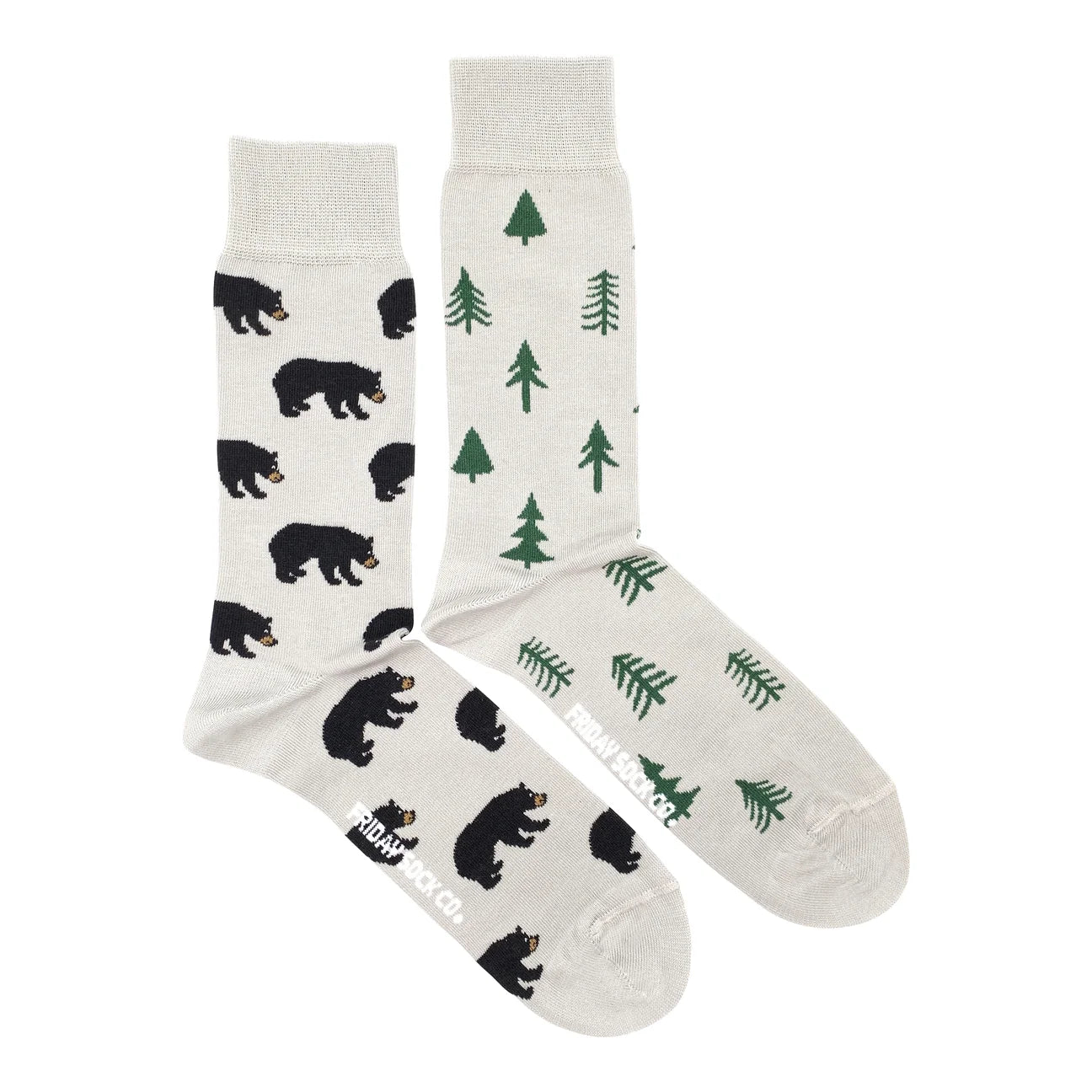 Socks - Large - Bear & Trees