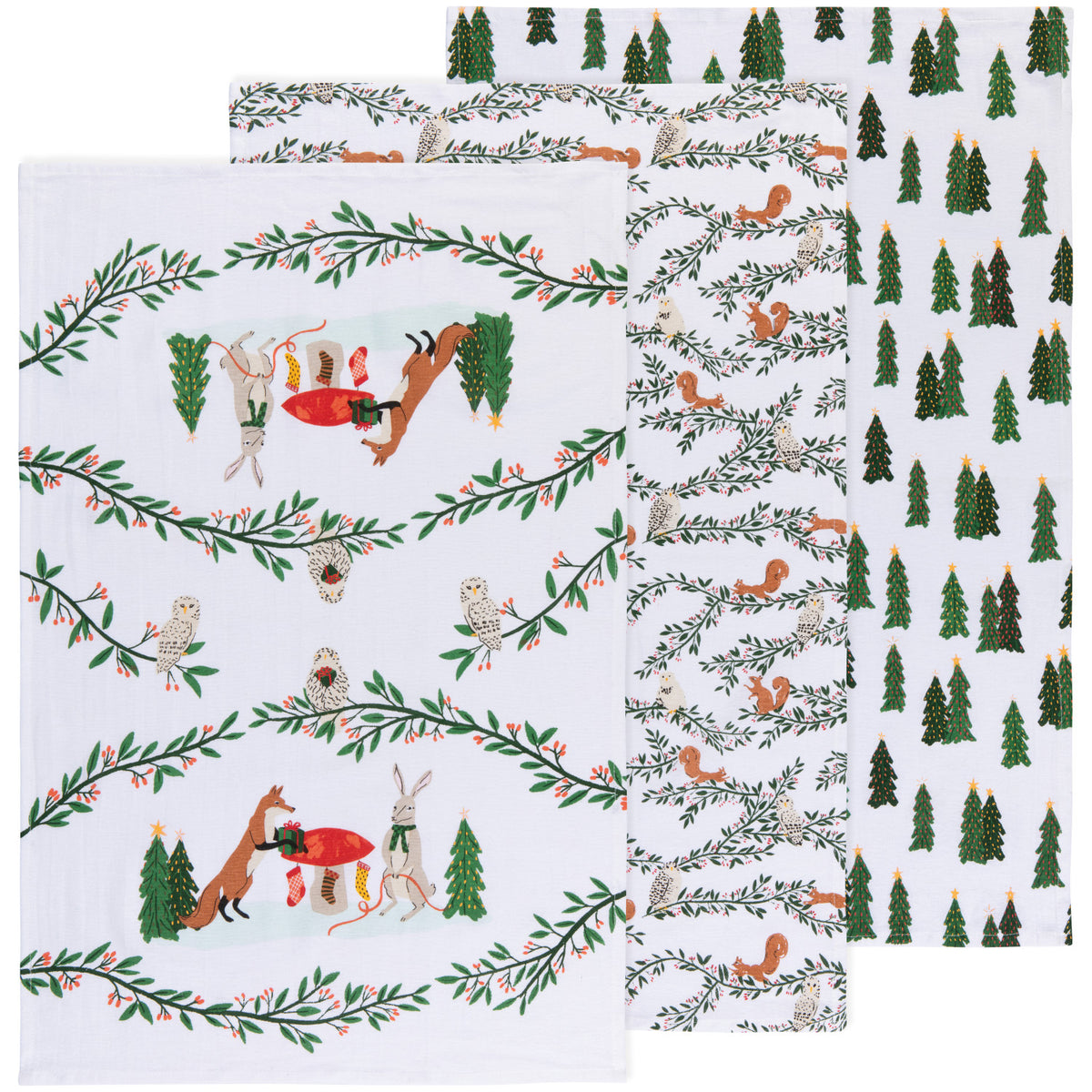 Tea Towel Set - Forest Fete - Set of 3