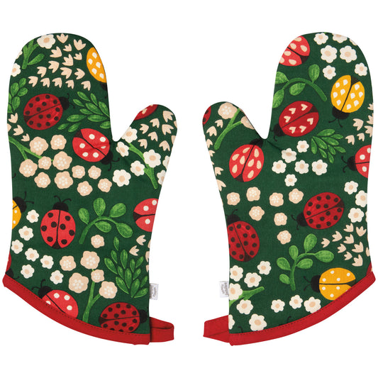 Oven Mitts - Ladybugs - Set of 2