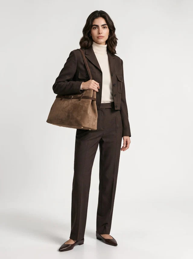 Skyla - Kennedy - Suede Mocha Brown