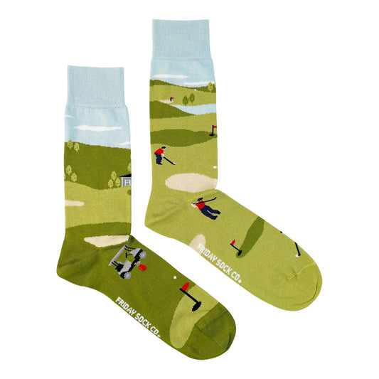 Socks - Large - Golf Scene