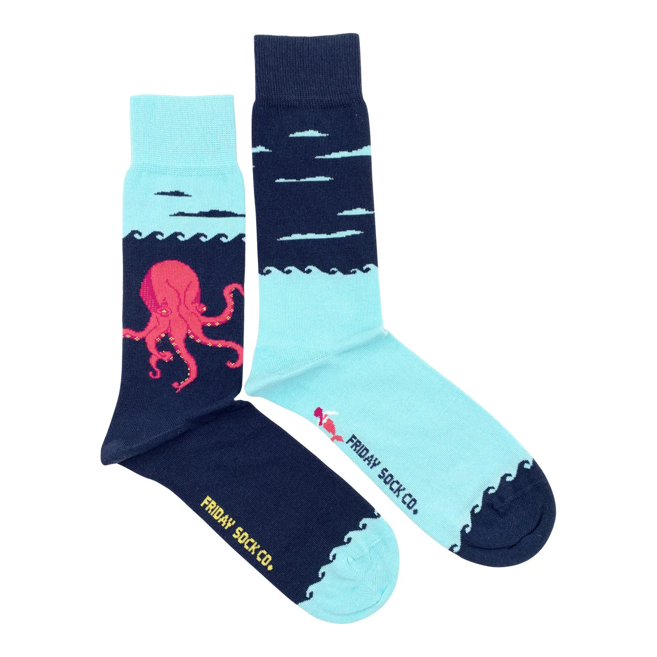 Socks - Large - Kraken & Ship