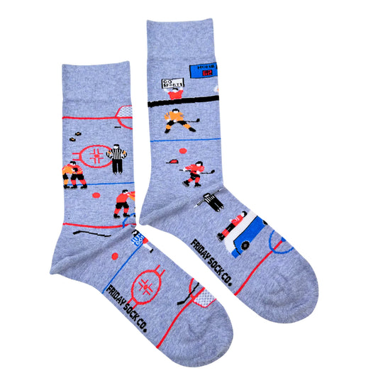 Socks - Large - Funny Hockey Scene