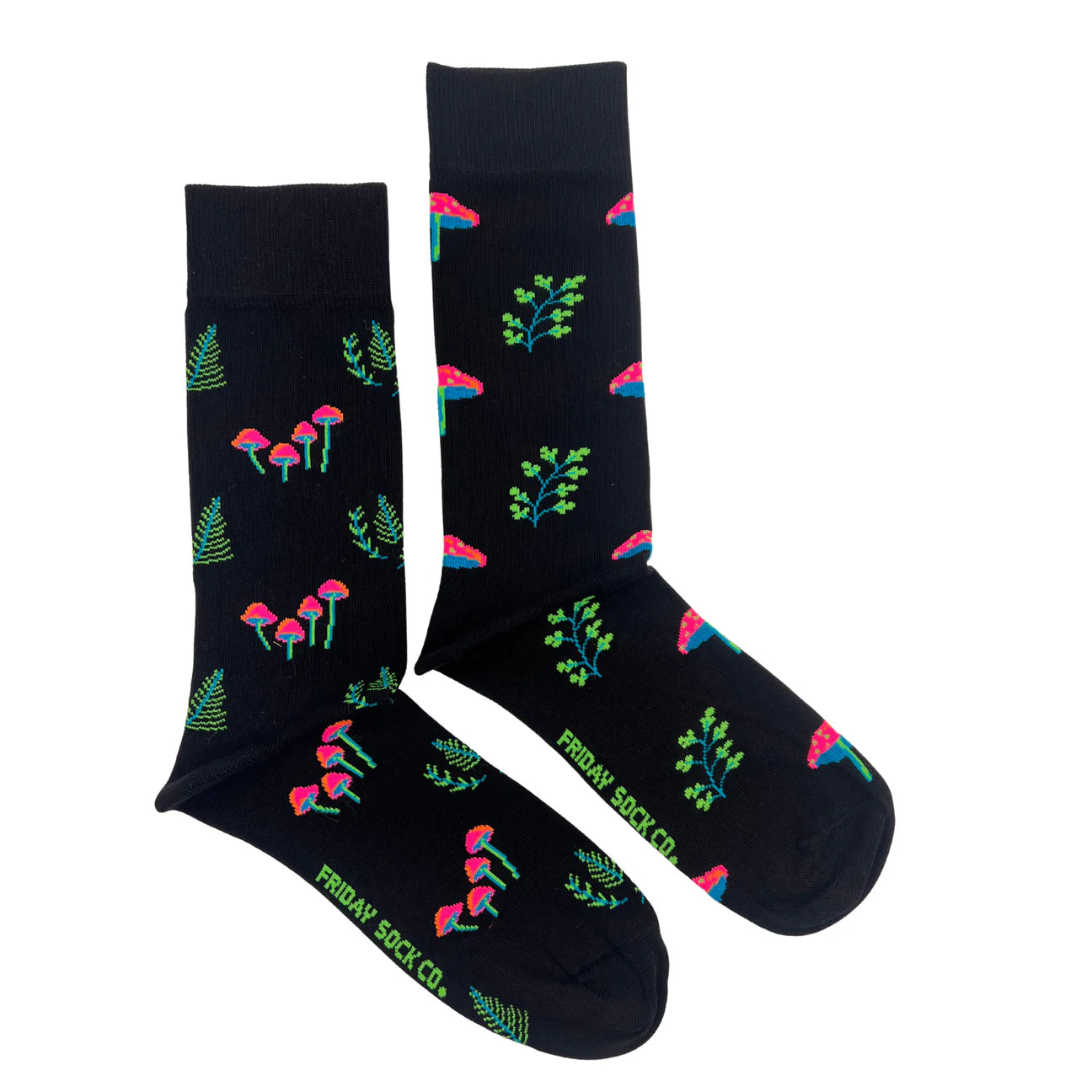 Socks - Large - Neon Mushroom