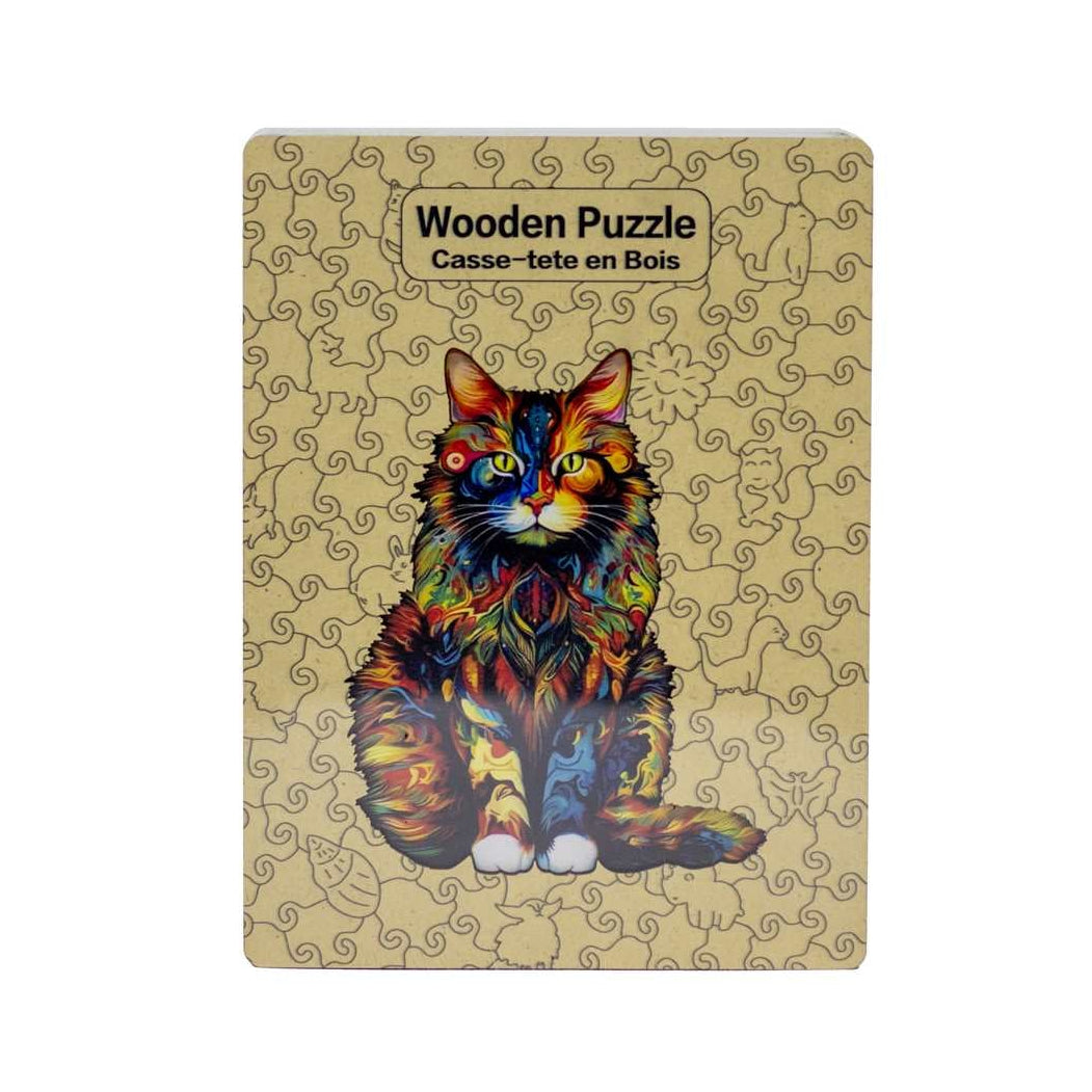 Puzzle - Wooden Cat - 300 Pieces