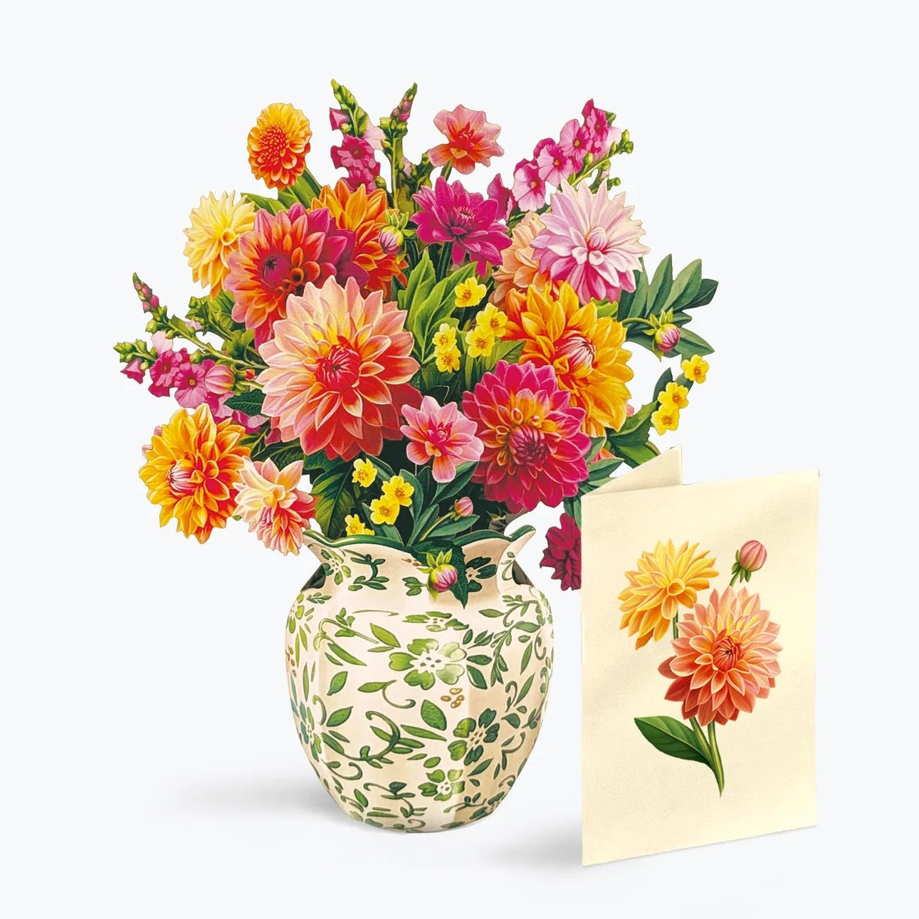 Mini Paper Bouquet - Dahlia Sunrise - 6"