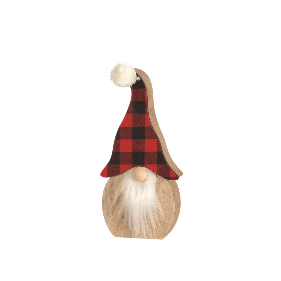 Decor Piece - Plaid Gnome - Wood