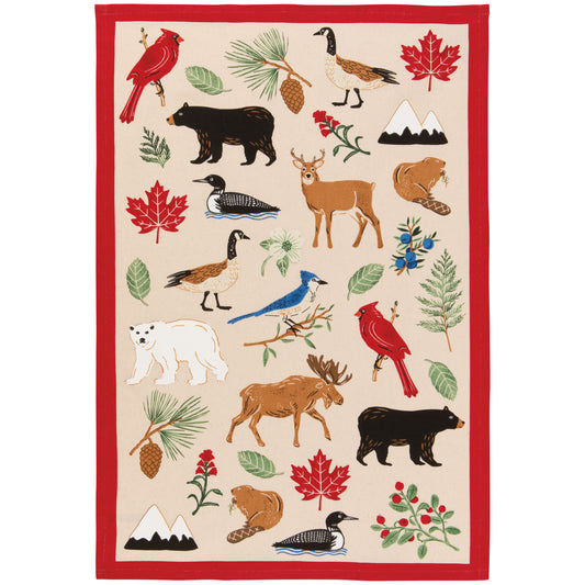 Dish Towel - Canadiana Animals