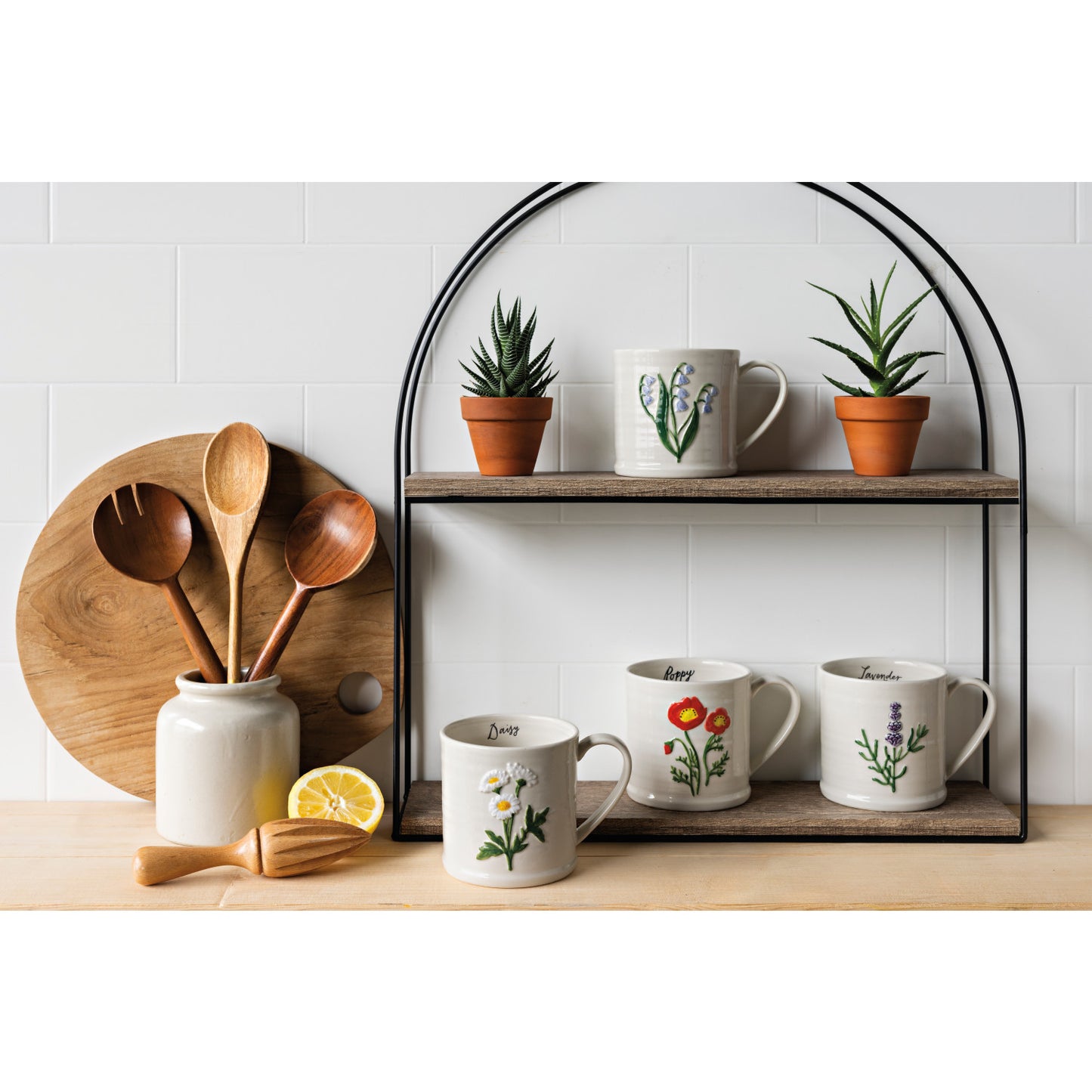 Mug - Embossed Poppy - 16oz