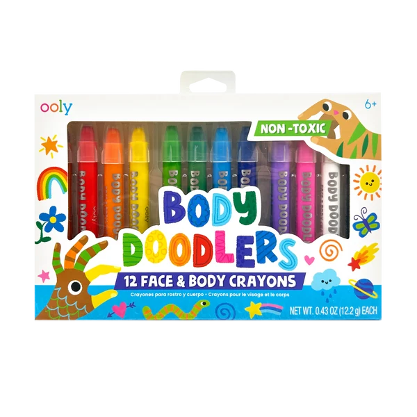 Body Doodlers  - Face & Body Crayons - Set of 12