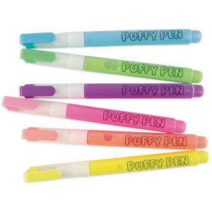 Puffy Pens - Neon - Set of 6
