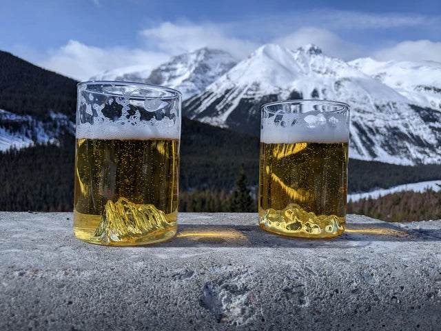 Pint Glass Set - Mt. Rundle & Mt. Edith Cavell - 16oz