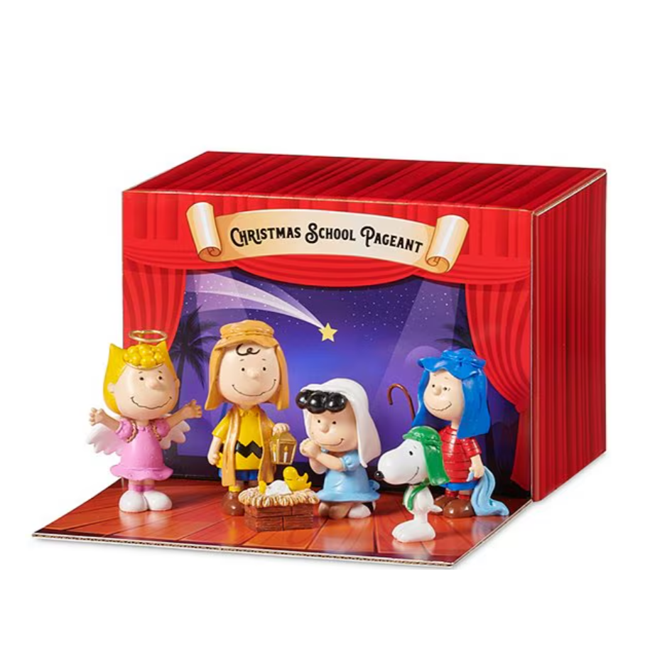 Nativity Set - Peanuts  Christmas School Pageant