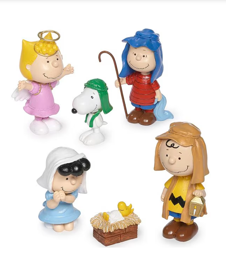 Nativity Set - Peanuts  Christmas School Pageant