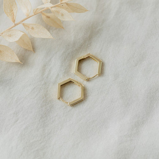 Earrings - Penta Gleam - Gold